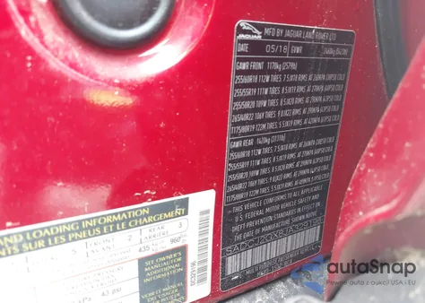 2018 Jaguar F-Pace 30T Premium from USA, damaged, VIN SADCJ2GX8JA329196